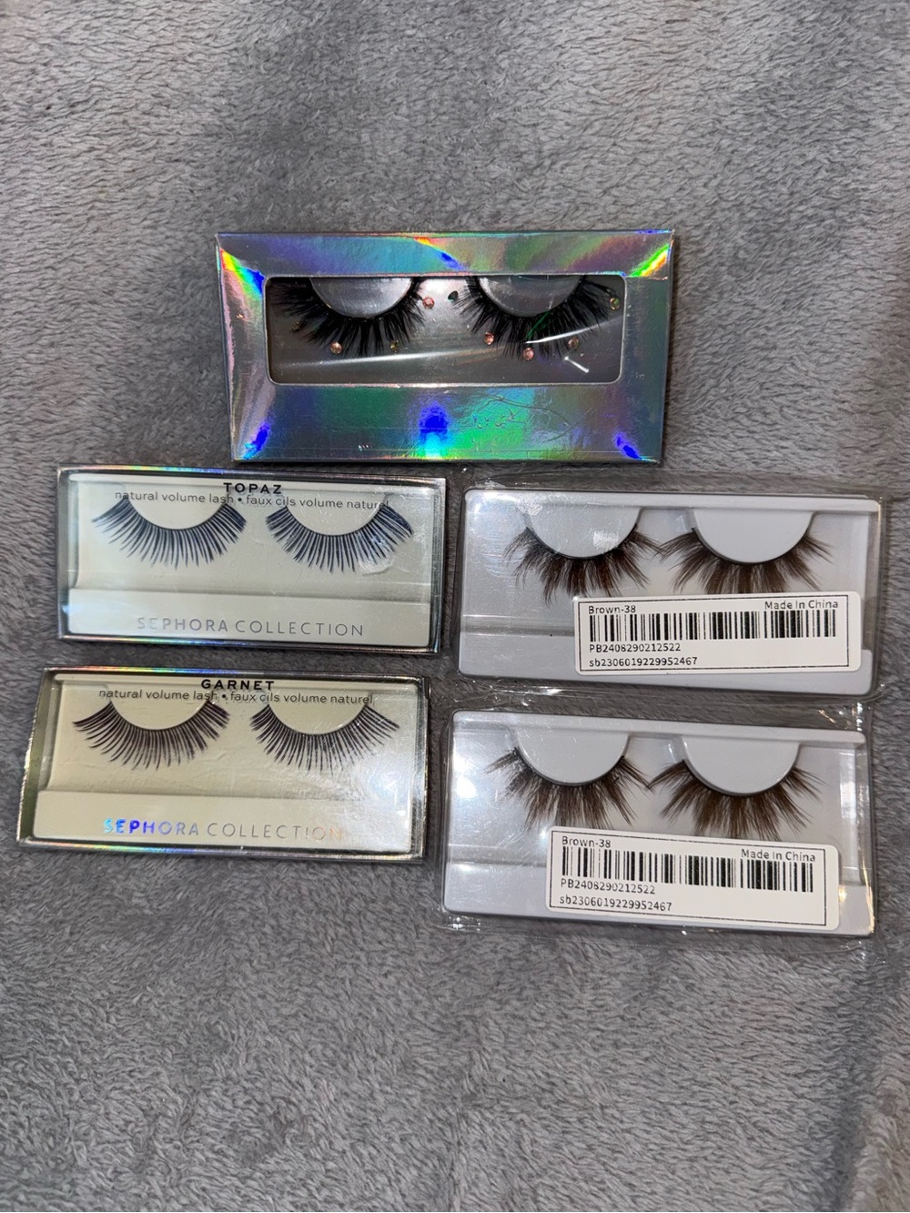 ✨ False Eyelash Bundle – 5 Pairs – Sephora Collection + Dramatic Styles